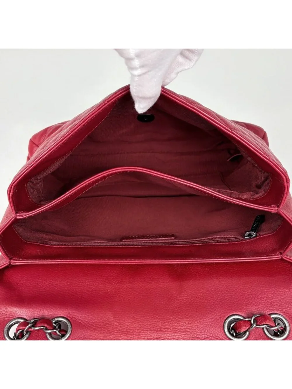 Chanel Shoulder Bag CC Logo Double Face Caviar Leather